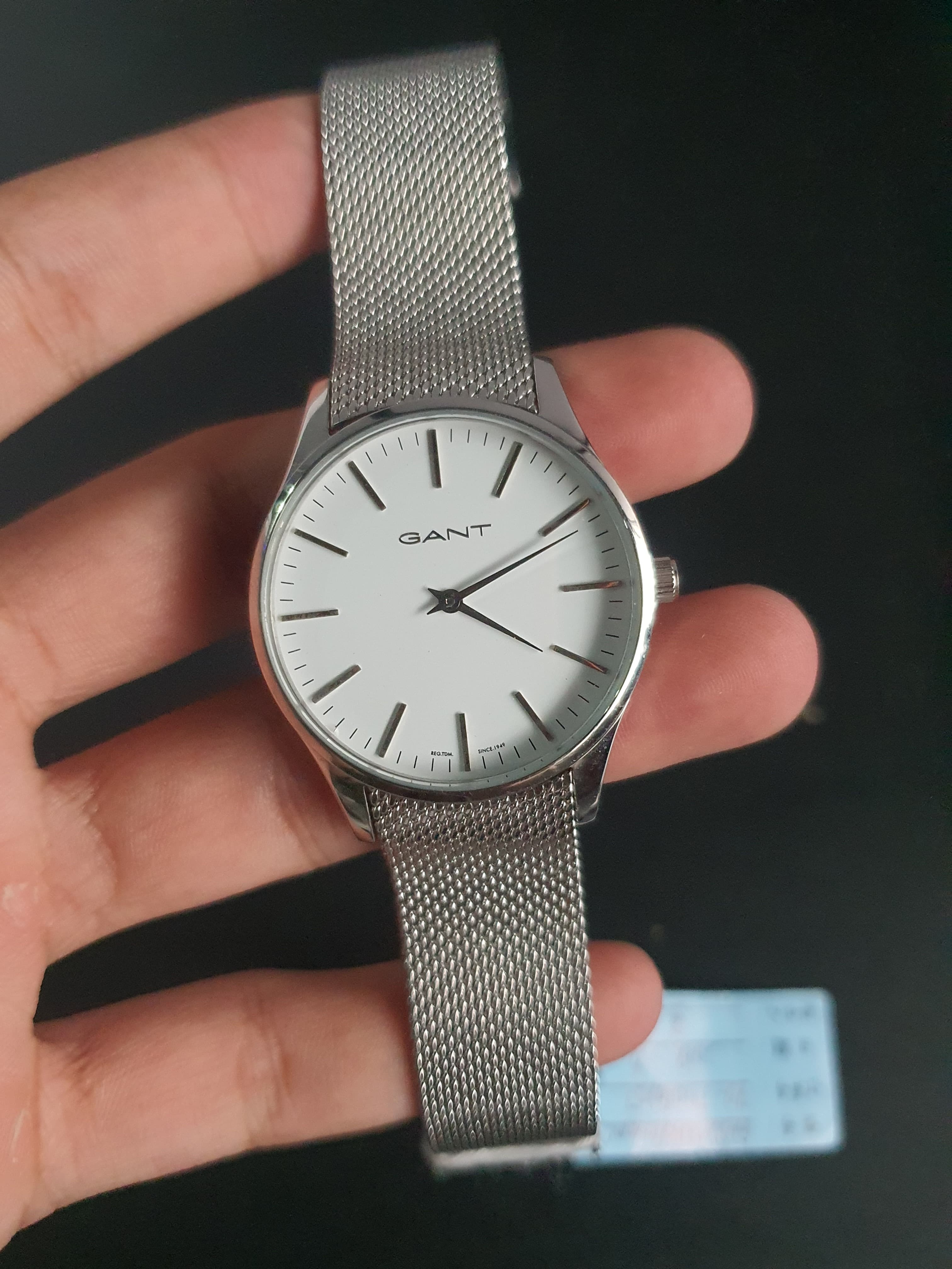 Gant Ladies Watch 35mm Dial Silver Mesh Chain Quartz Watch - Image 9