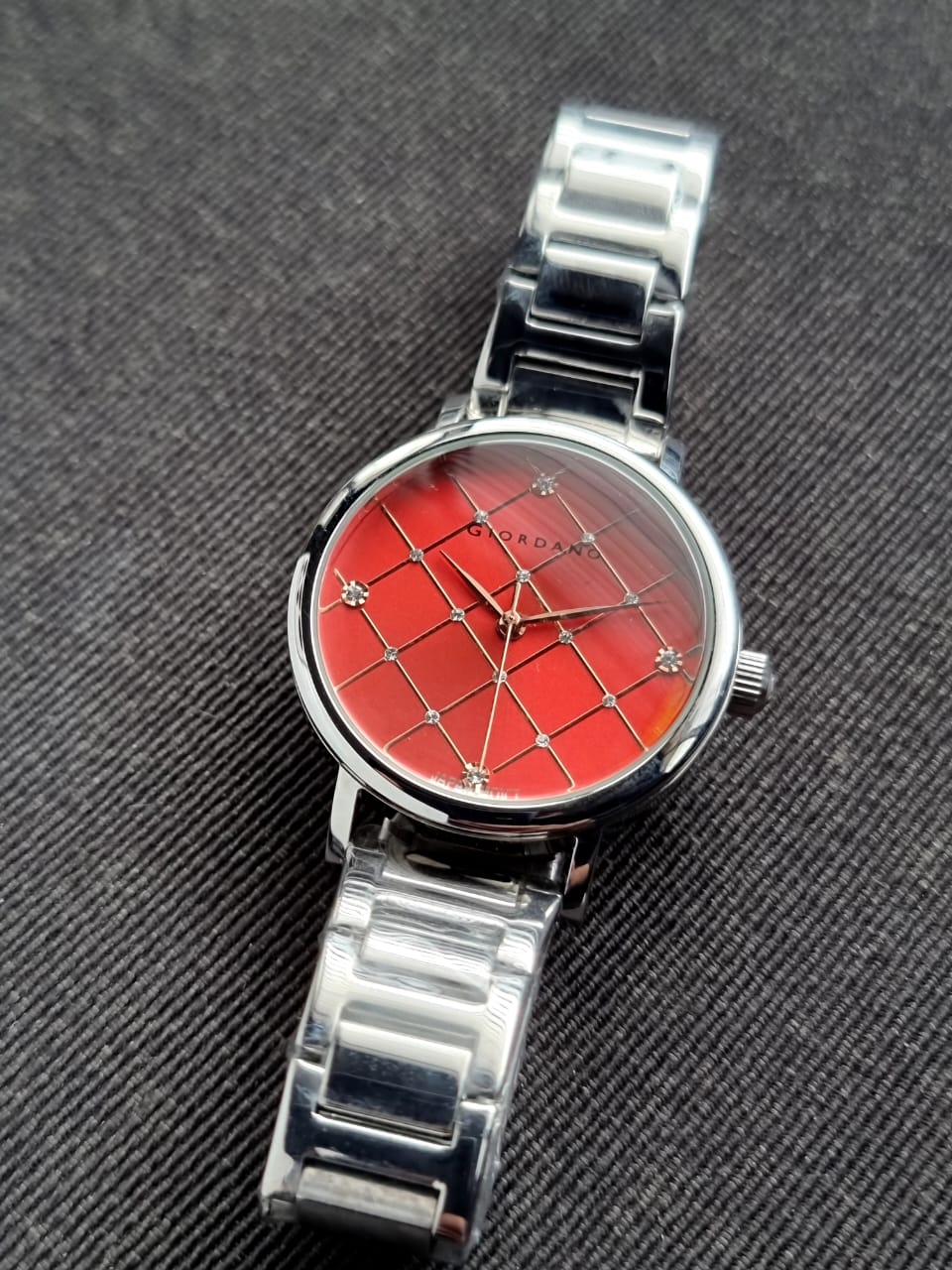 Giordano Ladies Watch Orange Dial 35mm Watch - Image 3