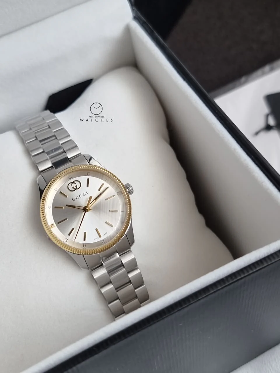 Gucci G-Timeless 29mm Silver Dial Steel Women's Watch YA1265063 - Image 2