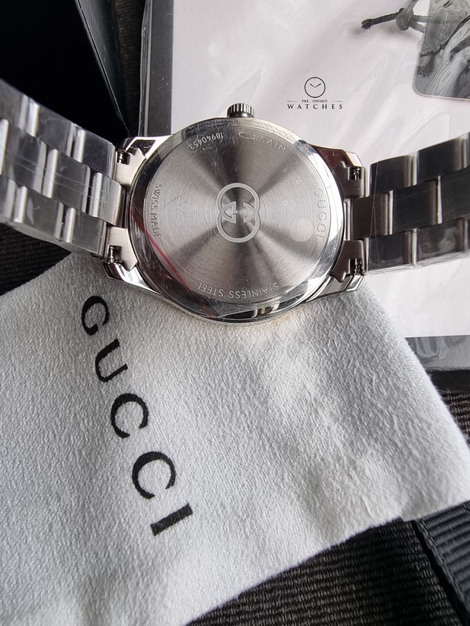 Gucci G-Timeless 29mm Silver Dial Steel Women's Watch YA1265063 - Image 3