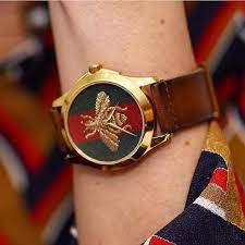 Gucci G-Timelss Analog ETA Quartz Brown Leather unisex-adult Watch(Model:YA126451 - Image 3