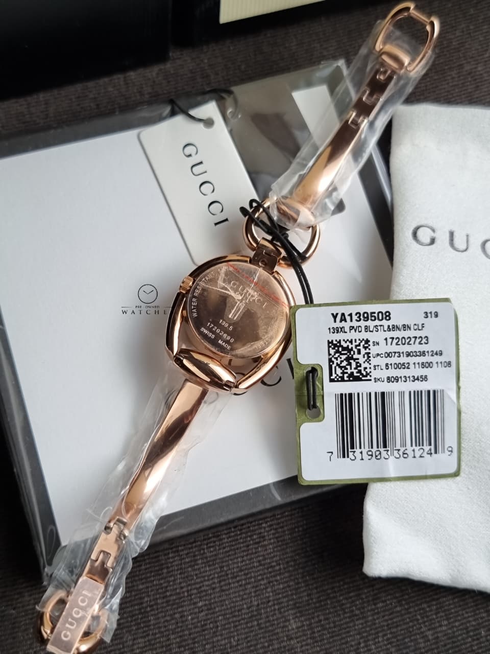 Gucci Horsebit Women's Diamond  Dial Quartz Watch - YA139508 - Image 3