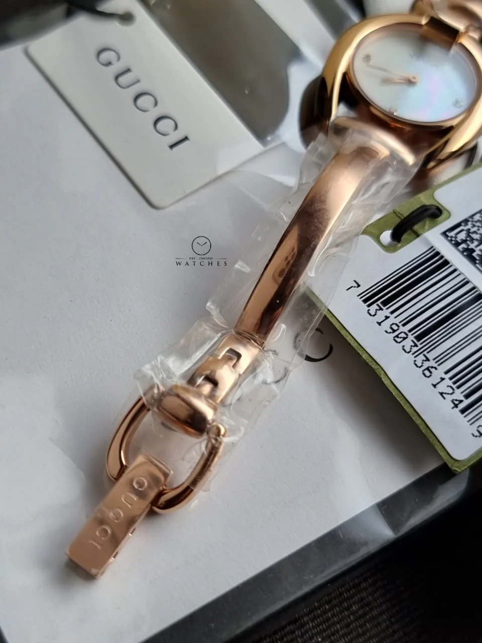 Gucci Horsebit Women's Diamond  Dial Quartz Watch - YA139508 - Image 4