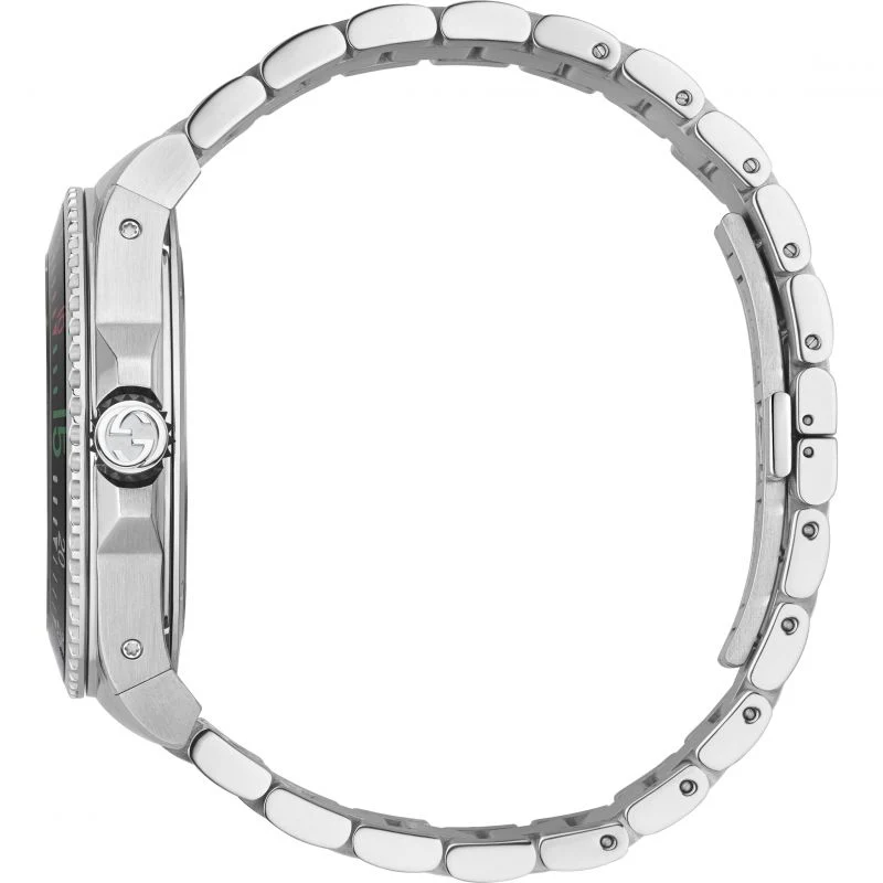 Gucci Men’s Analog Quartz Swiss Made Stainless Steel Black Dial 45mm Watch YA136218 - Image 4