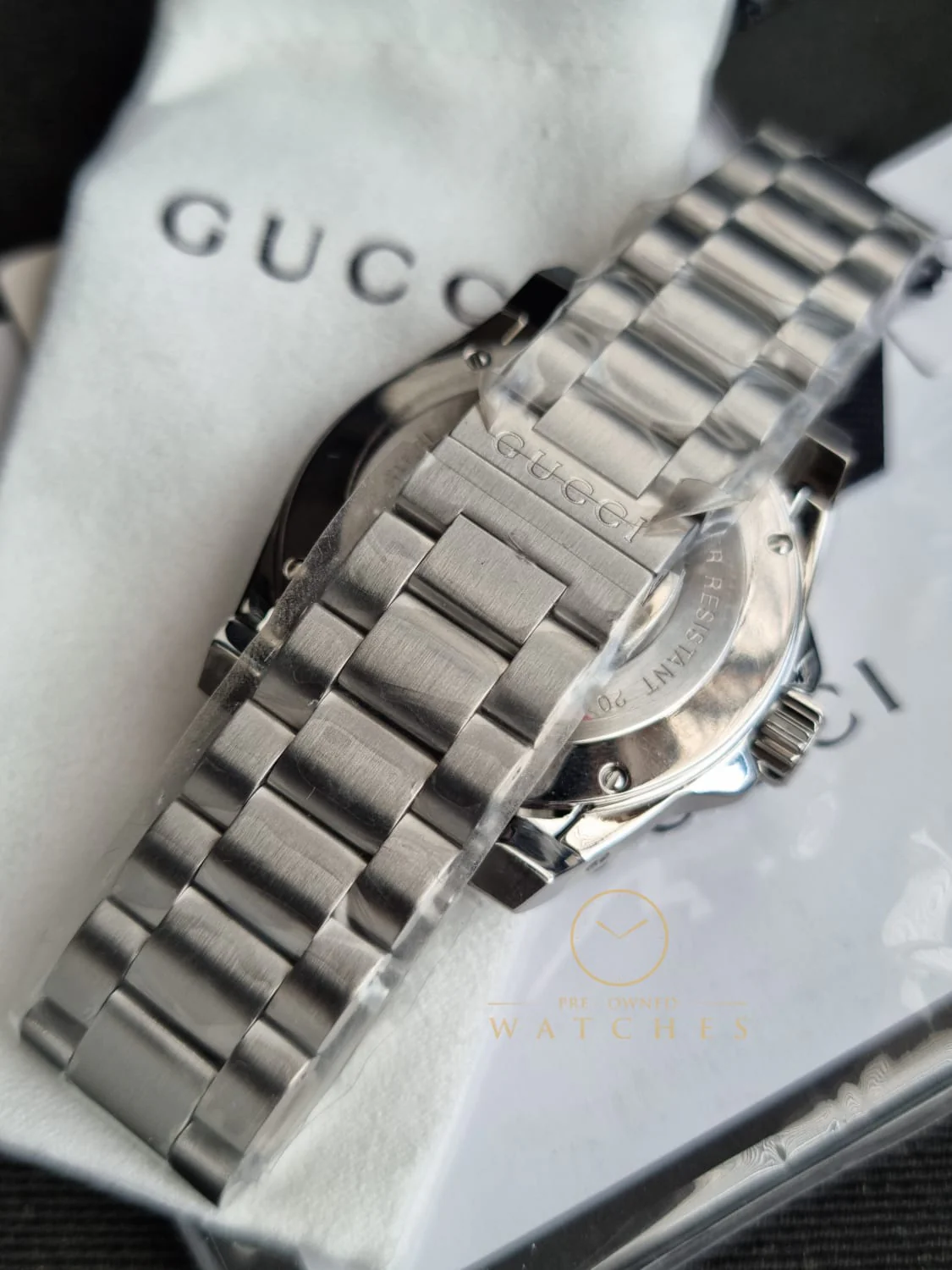 Gucci Men’s Quartz Swiss Made Stainless Steel Blue Dial 40mm Watch YA136311 - Image 5
