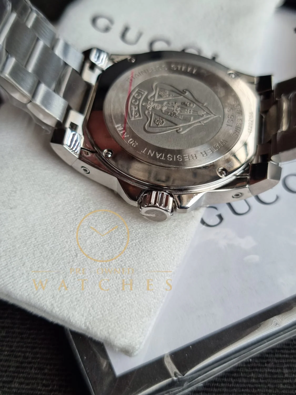 Gucci Men’s Quartz Swiss Made Stainless Steel Blue Dial 40mm Watch YA136311 - Image 8