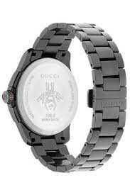 Gucci Swiss Quartz Stainless Steel Dress Black Men's Watch(Model: YA126268) - Image 4