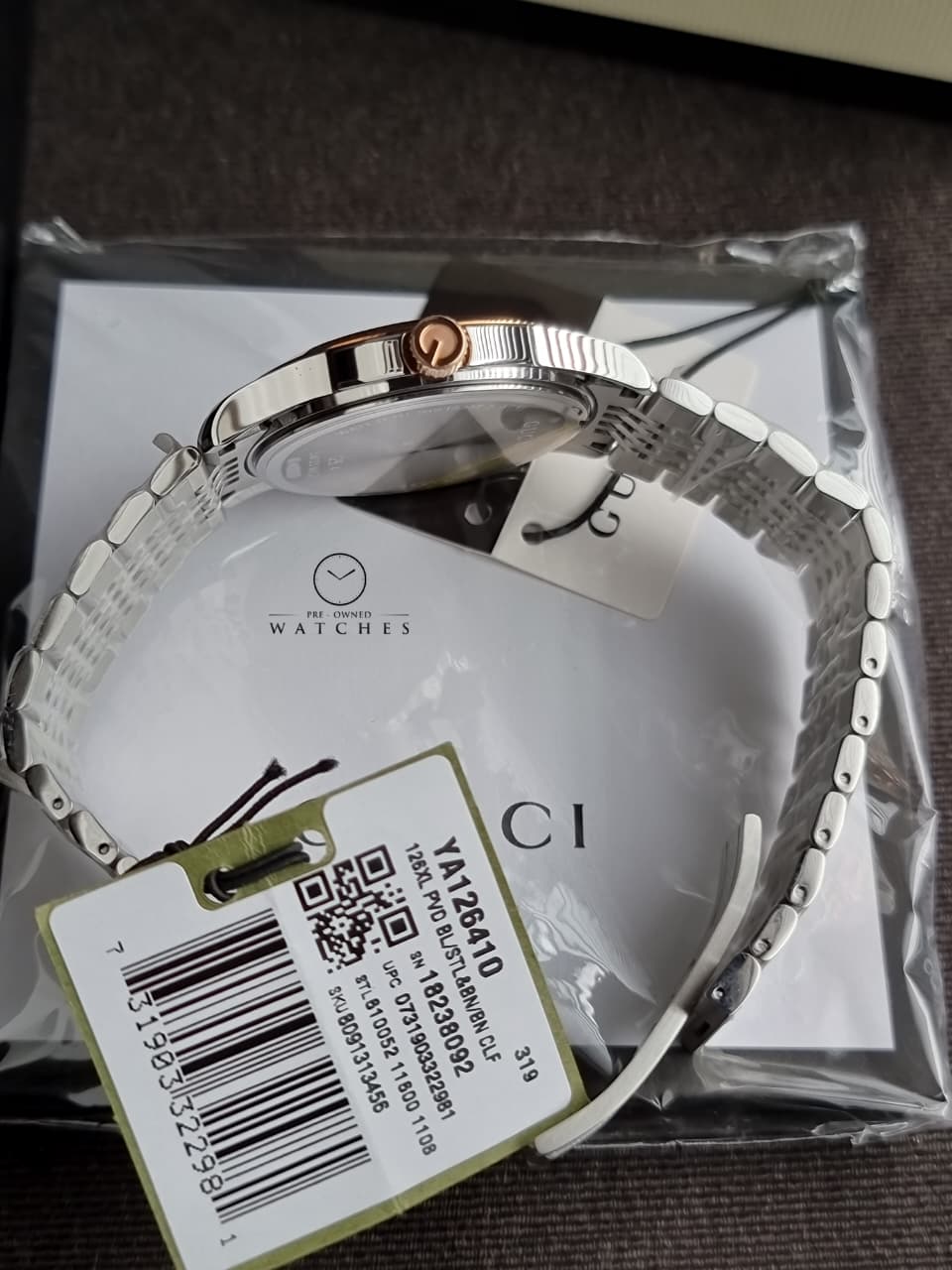 GUCCI Timeless Rose Gold PVD Men's Watch YA126410 - Image 5