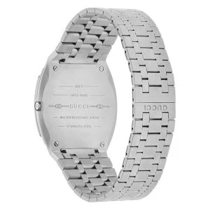 Gucci Unisex Swiss Made Quartz Silver Stainless Steel Blue Dial 38mm Watch YA163408 - Image 2