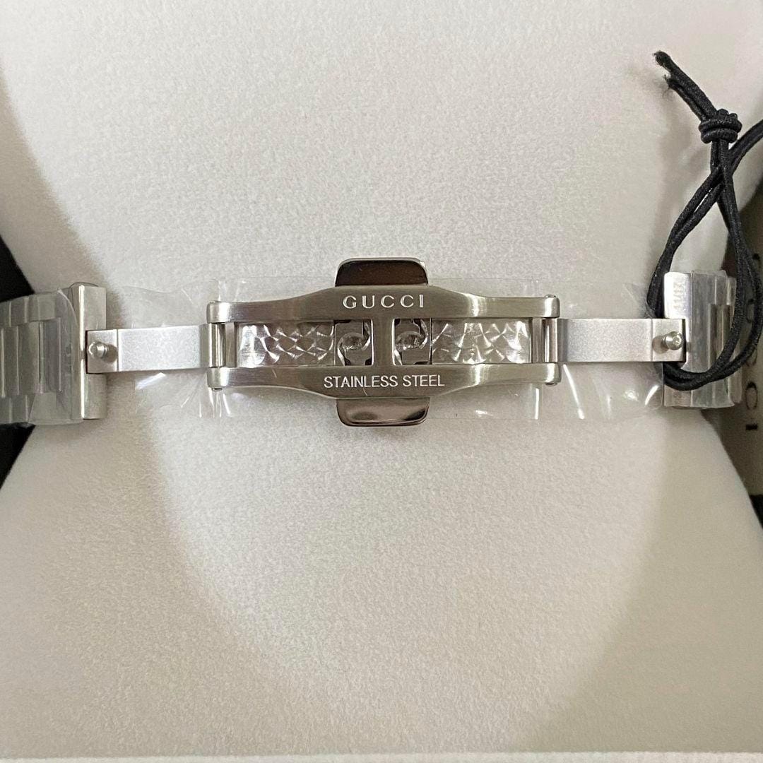 Gucci Unisex Swiss Made Quartz Silver Stainless Steel Silver Dial 38mm Watch YA1264095 - Image 10