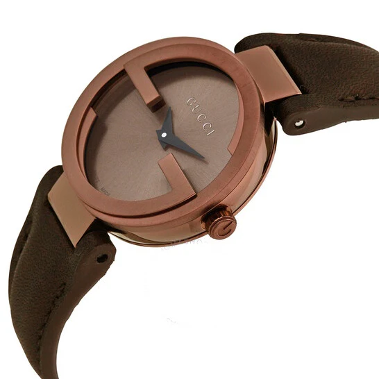 Gucci Women’s Quartz Leather Strap Swiss Made Brown Dial 29mm Watch YA133504 - Image 3