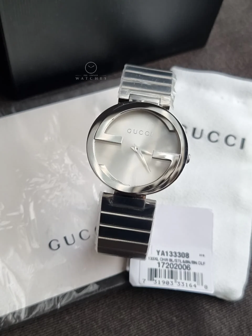 Gucci Women's Silver Dial Stainless Steel Band Watch [YA133308] - Image 3