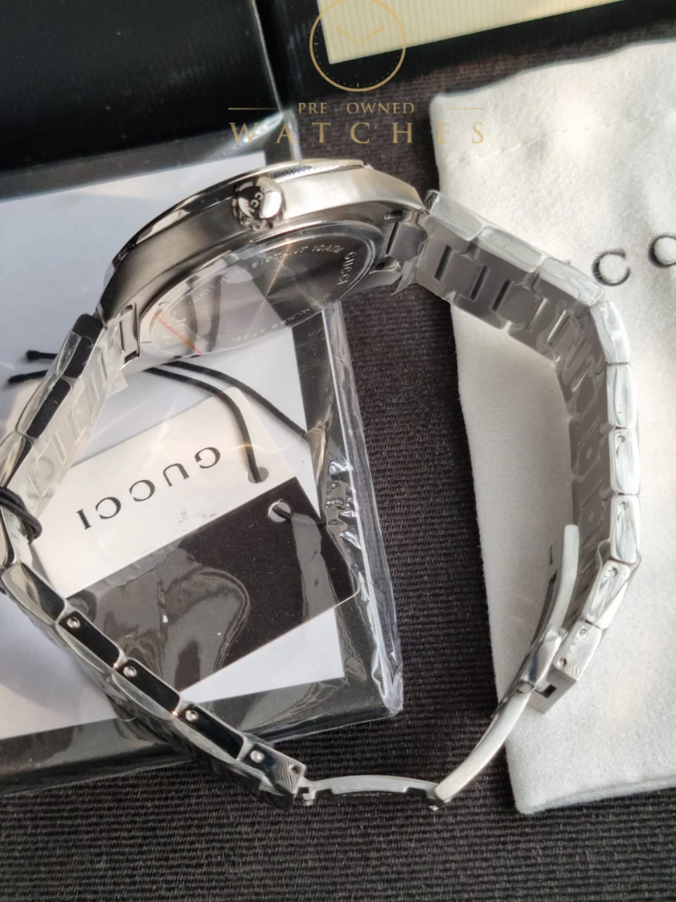 Gucci YA142313 Men's Green Dial Quartz Watch - Image 3