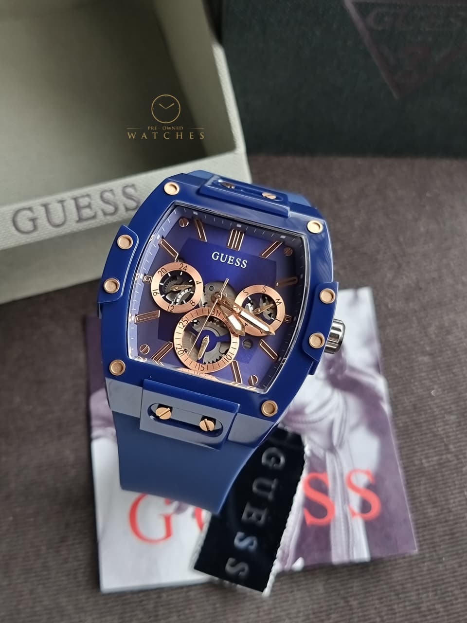 GUESS Analog Blue Dial Men's Watch-GW0203G7 - Image 8