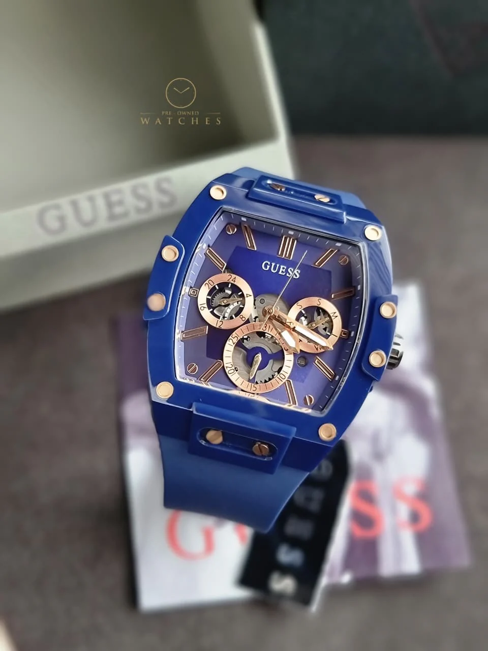 GUESS Analog Blue Dial Men's Watch-GW0203G7 - Image 9