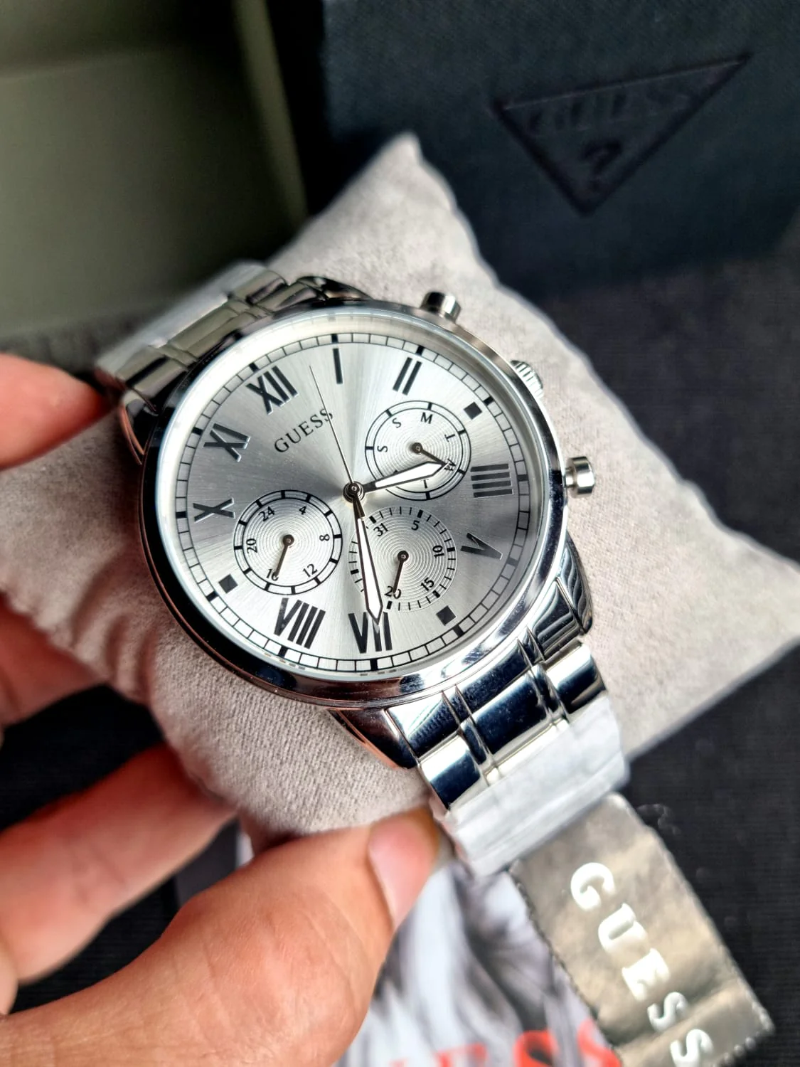GUESS Analog Silver Dial Men's Watch-GW0066G1 - Image 10