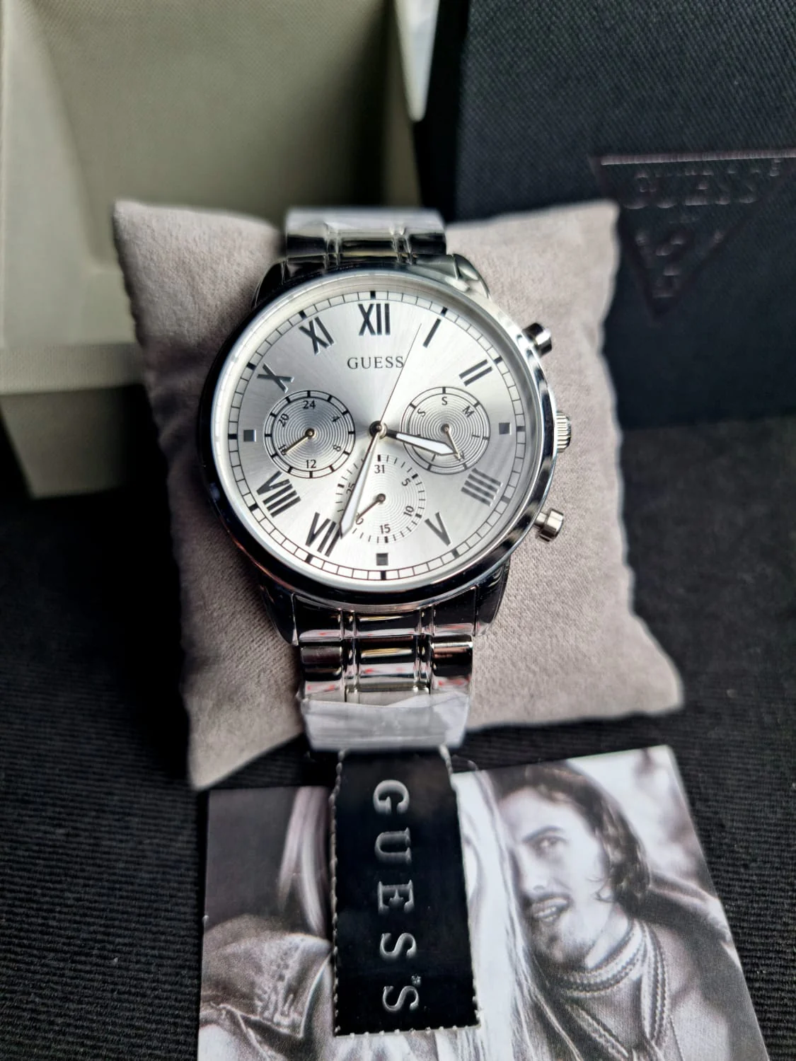 GUESS Analog Silver Dial Men's Watch-GW0066G1 - Image 12