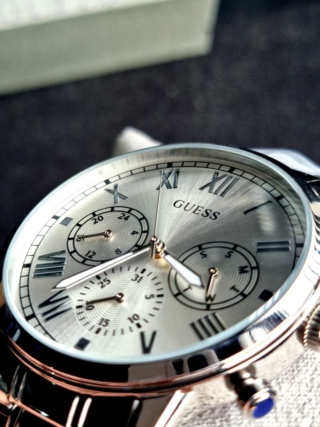 GUESS Analog Silver Dial Men's Watch-GW0066G1 - Image 8