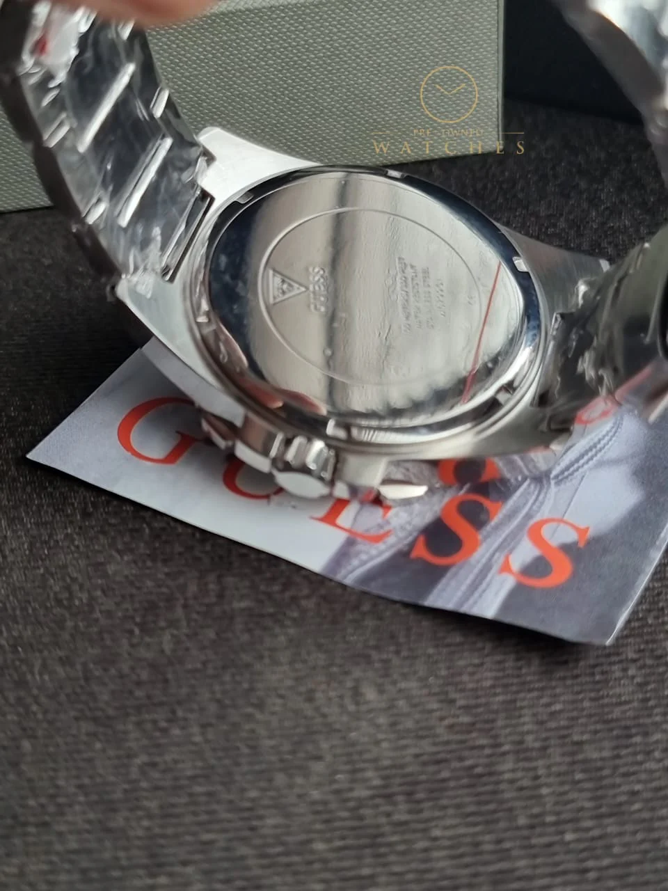 Guess Frontier Stainless Steel Crystal Dial Bracelet Watch W0799G1 - Image 5