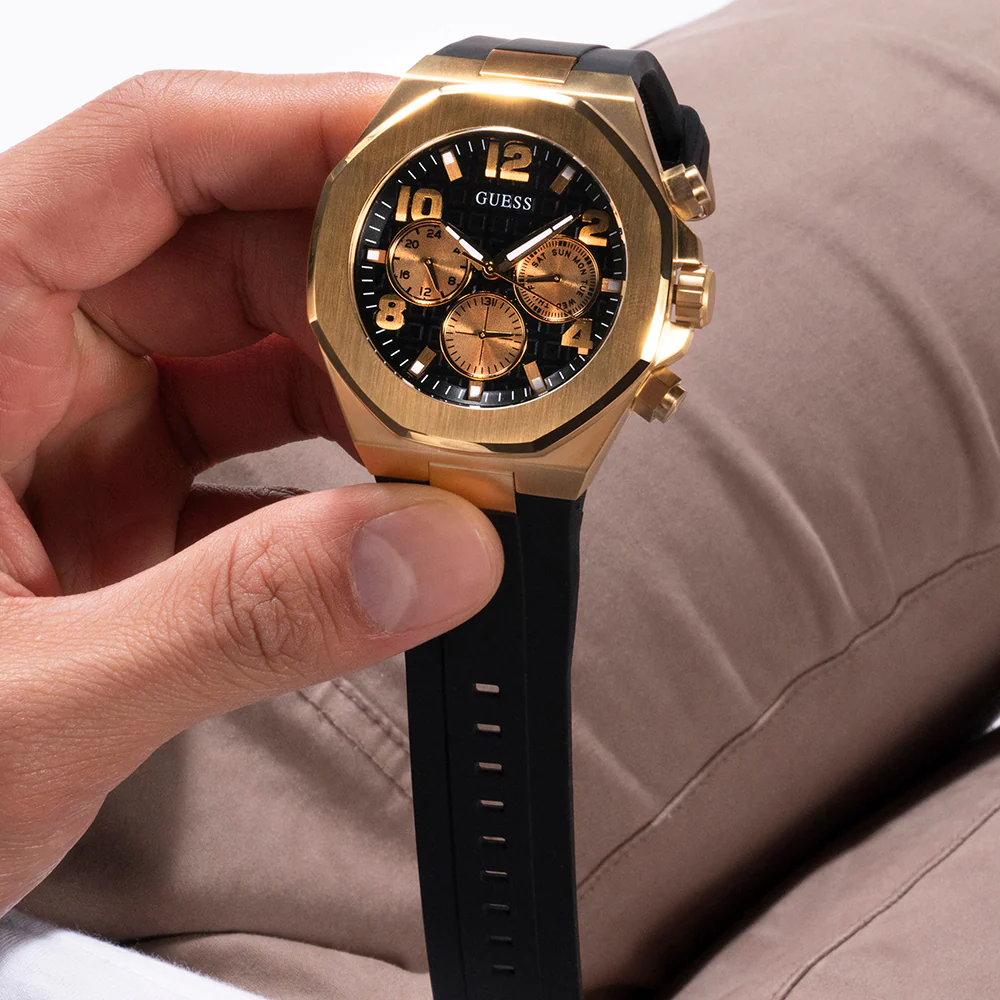 Guess GW0583G2 Empire Black Silicone Mens Watch GW0583G2 - Image 3