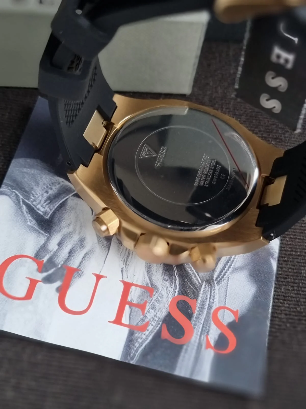 Guess GW0583G2 Empire Black Silicone Mens Watch GW0583G2 - Image 6