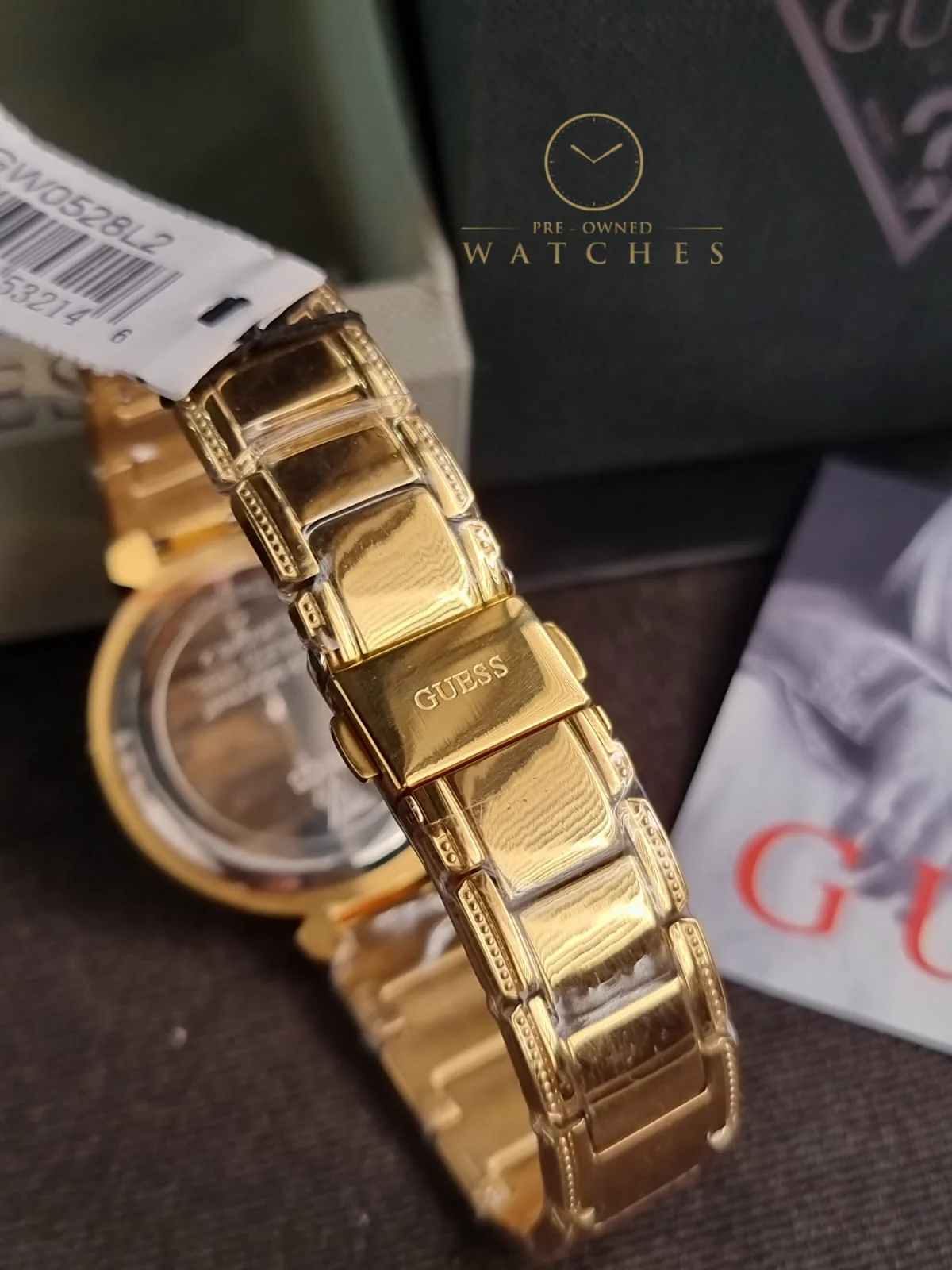 Guess Lily Collection 3 Hand Womens Analog Beige Dial Coloured Quartz Watch, Round Dial with 36 mm Case Width - GW0528L2 - Image 5