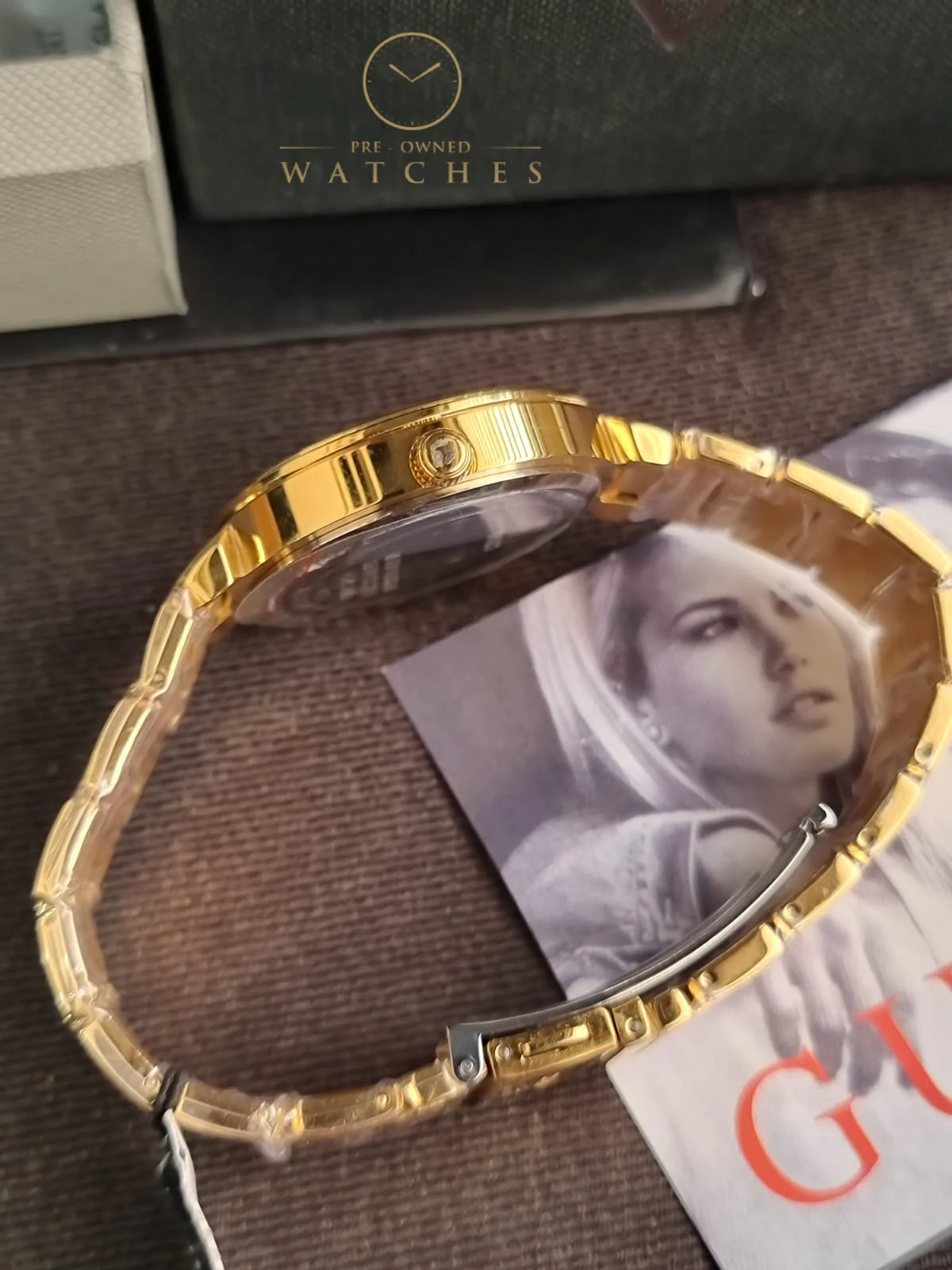 Guess Lily Collection 3 Hand Womens Analog Beige Dial Coloured Quartz Watch, Round Dial with 36 mm Case Width - GW0528L2 - Image 8