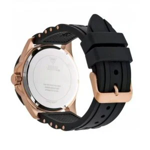 Guess Men’s Quartz Black Silicone Strap Black Dial 43mm Watch W0366G3 - Image 2