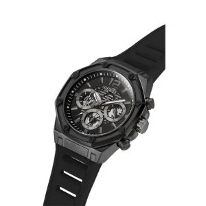 Guess Men’s Quartz Black Silicone Strap Black Dial 44mm Watch GW0263G4 - Image 3