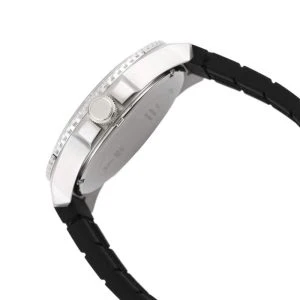 Guess Men’s Quartz Black Silicone Strap Black Dial 46mm Watch W0798G1 - Image 3