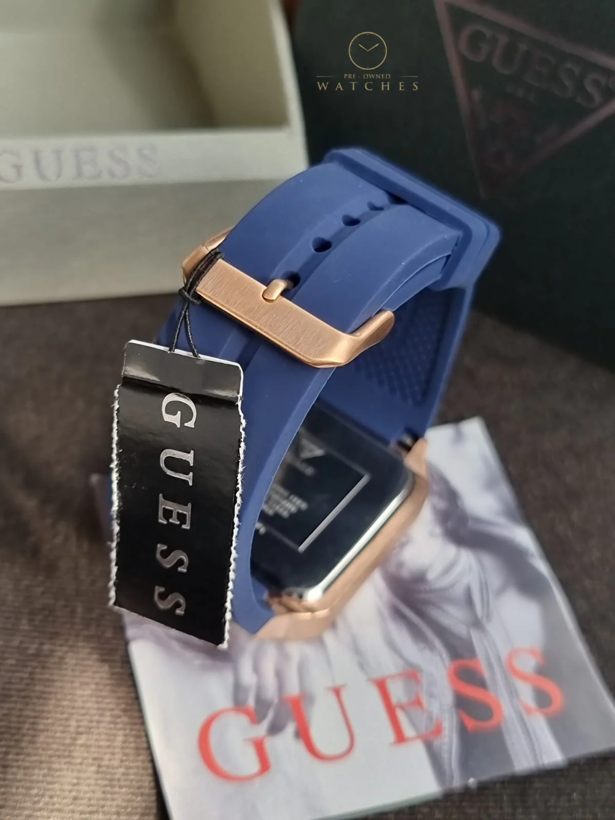 Guess Men’s Quartz Blue Silicone Strap Blue Dial 42mm Watch GW0637G3 - Image 10
