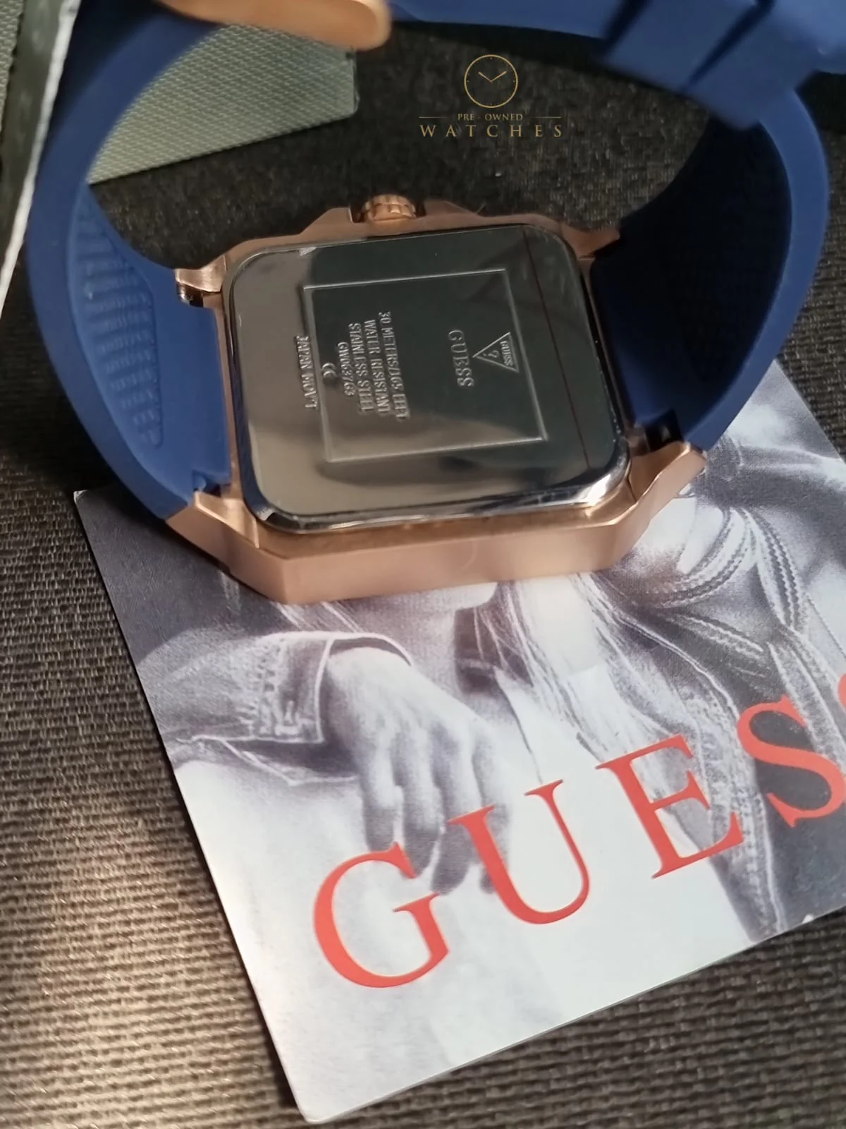 Guess Men’s Quartz Blue Silicone Strap Blue Dial 42mm Watch GW0637G3 - Image 6