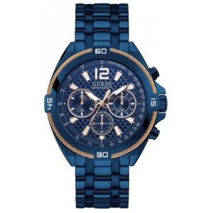 Guess Men’s Quartz Blue Stainless Steel Blue Dial 47mm Watch W1258G3