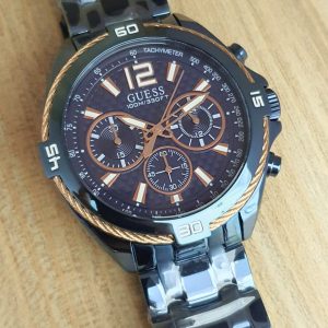 Guess Men’s Quartz Blue Stainless Steel Blue Dial 47mm Watch W1258G3 - Image 2