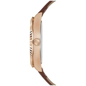 Guess Men’s Quartz Brown Leather Strap Blue Dial 42mm Watch GW0353G2 - Image 2