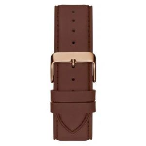 Guess Men’s Quartz Brown Leather Strap Blue Dial 42mm Watch GW0353G2 - Image 3