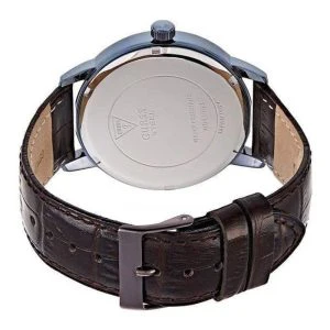 Guess Men’s Quartz Brown Leather Strap Brown Dial 44mm Watch W0870G3 - Image 2