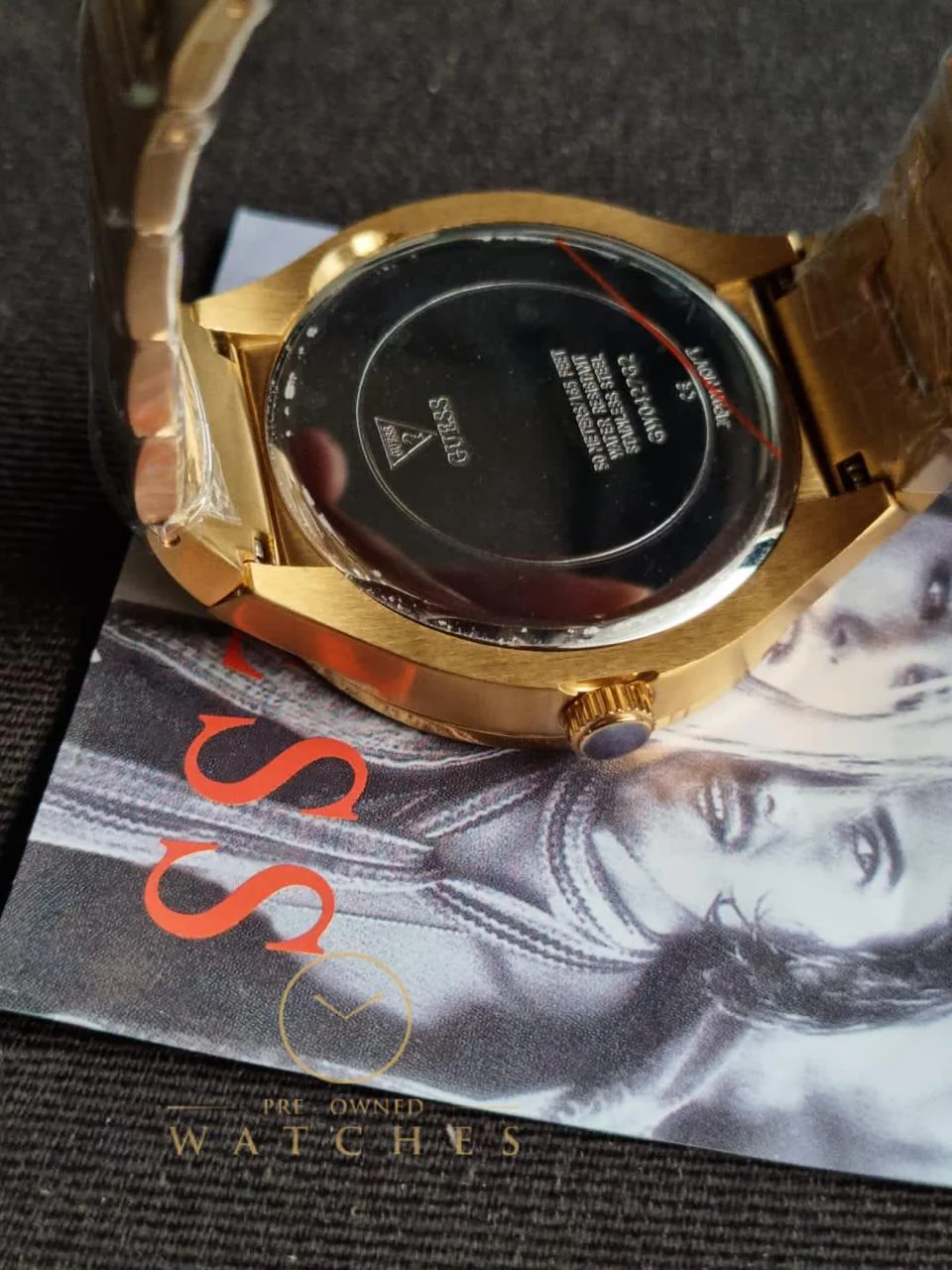 Guess Men’s Quartz Gold Stainless Steel Black Dial 44mm Watch GW0427G2 - Image 8