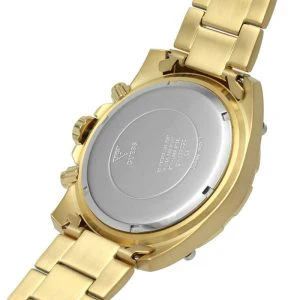 Guess Men’s Quartz Gold Stainless Steel Black Dial 46mm Watch GW0390G2 - Image 3