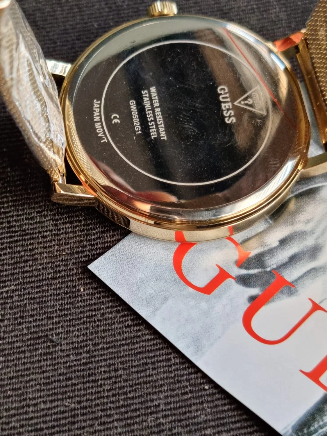 Guess Men’s Quartz Gold Stainless Steel Gold Dial 44mm Watch GW0502G1 - Image 6