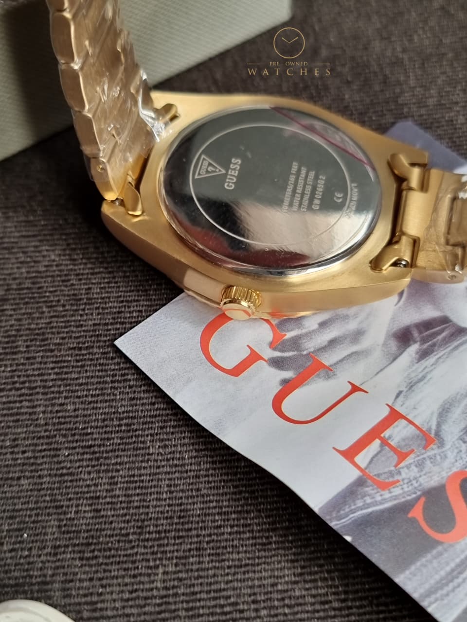 Guess Men’s Quartz Stainless Steel Gold Dial 42mm Watch GW0265G2 - Image 3