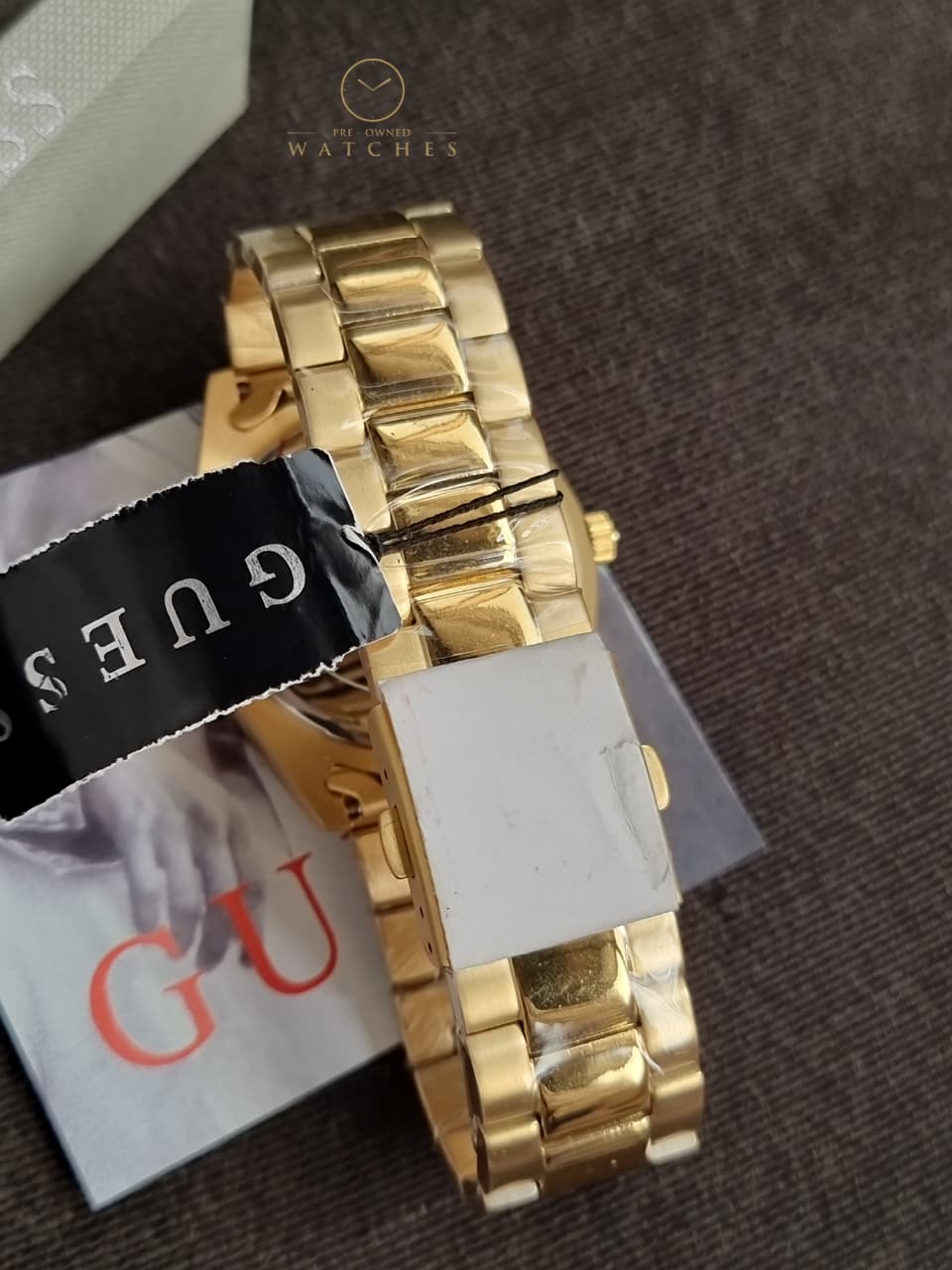 Guess Men’s Quartz Stainless Steel Gold Dial 42mm Watch GW0265G2 - Image 8