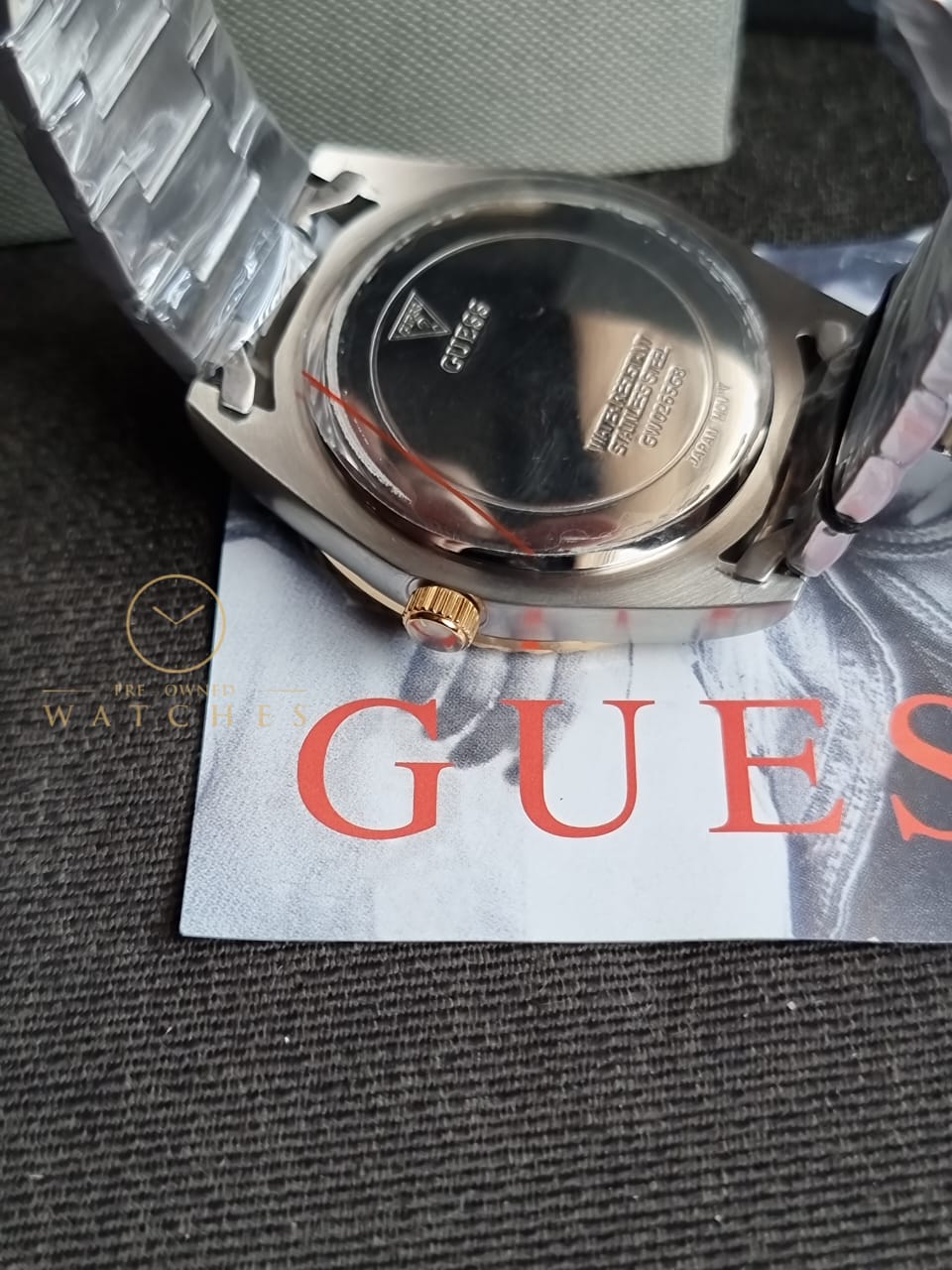 Guess Men’s Quartz Two-tone Stainless Steel Green Dial 42mm Watch GW0265G8 - Image 9