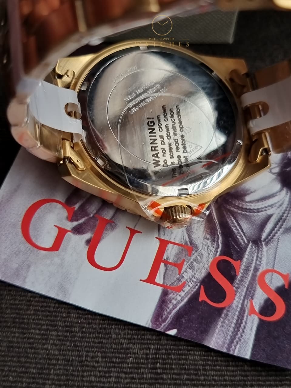 Guess Men’s Quartz Stainless Steel Black Dial 44mm Watch W1107G4 - Image 5