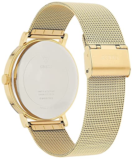 GUESS Men's Analog Watch with Stainless Steel Strap, Gold, 24 (Model: GW0049G1) - Image 3