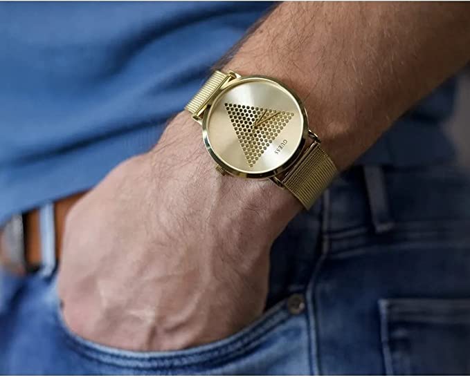 GUESS Men's Analog Watch with Stainless Steel Strap, Gold, 24 (Model: GW0049G1) - Image 5