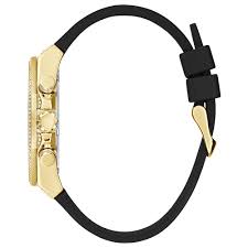 GUESS Mens Black Gold Tone Multi-function Watch - Image 3