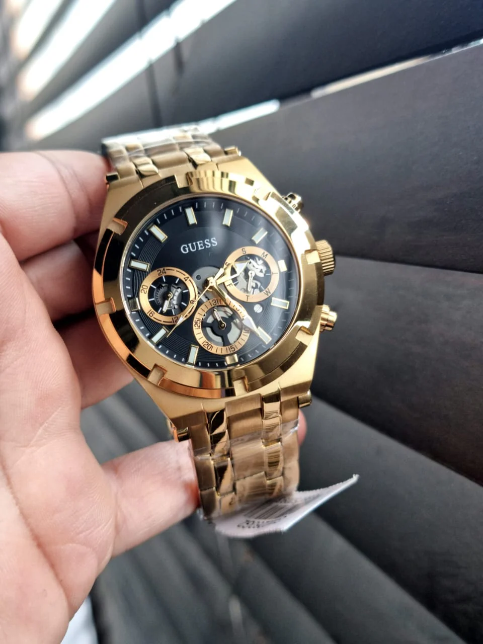Guess Men’s Quartz Stainless Steel Black Dial 44mm Watch GW0260G2 - Image 5