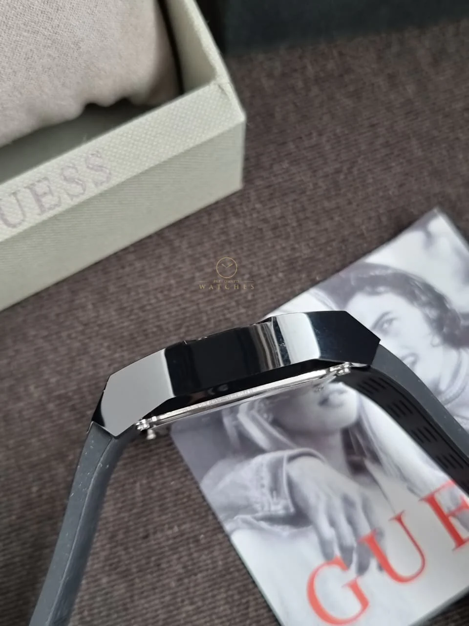 GUESS Phoenix Black Rubber Multifunction GW0857G1 - Image 5