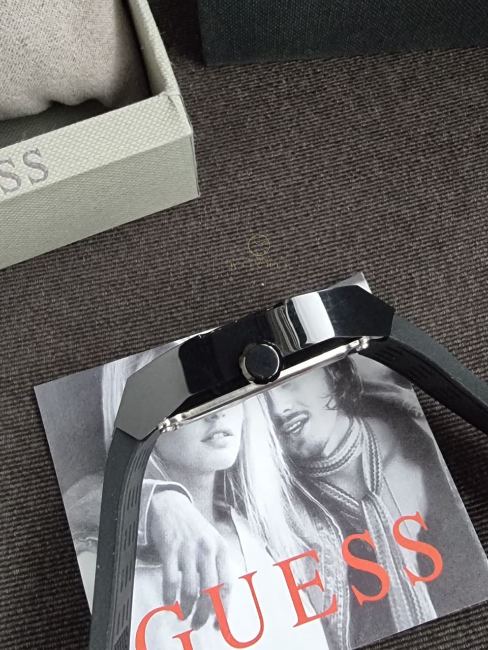 GUESS Phoenix Black Rubber Multifunction GW0857G1 - Image 7
